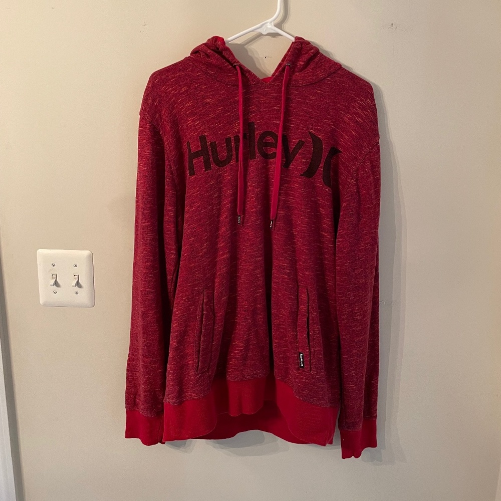 Hurley Sweater/ Hoodie - Size Large- Red